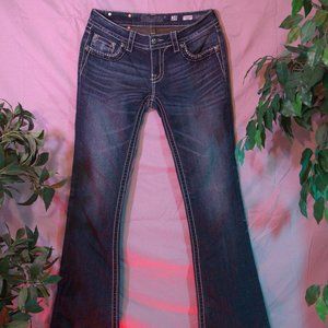 "Miss Me" blue jeans. Size: 29. Style: Boot/Signature-Rise.